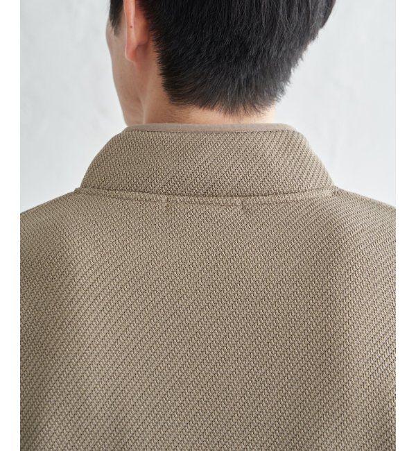 ikka「ツイルジャカード裏起毛ハーフジッププルオーバー」|パーカー|