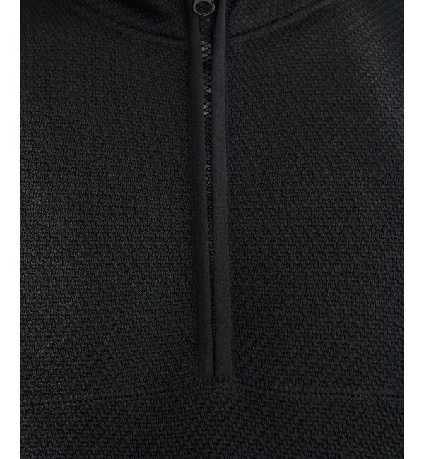 ikka「ツイルジャカード裏起毛ハーフジッププルオーバー」|パーカー|