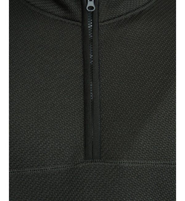 ikka「ツイルジャカード裏起毛ハーフジッププルオーバー」|パーカー|