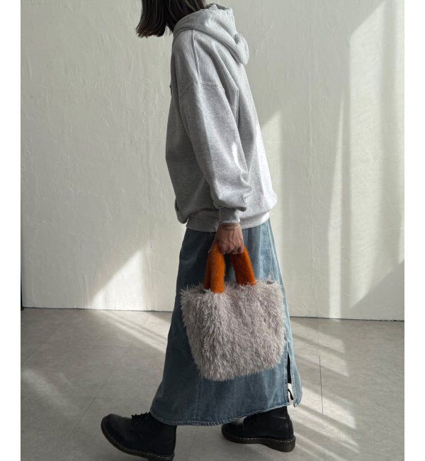 Lbc with Life「エコファーカラー持ち手トートバッグ」|その他|