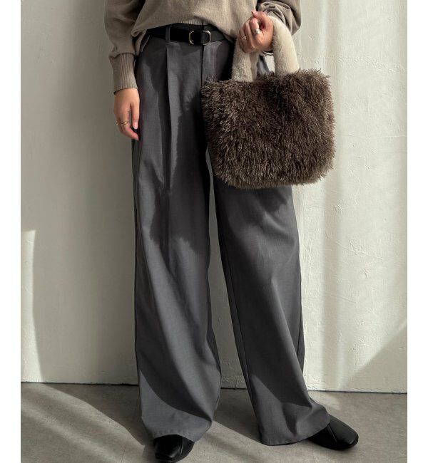 Lbc with Life「エコファーカラー持ち手トートバッグ」|その他|