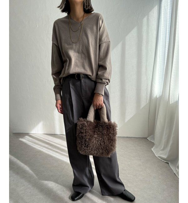 Lbc with Life「エコファーカラー持ち手トートバッグ」|その他|