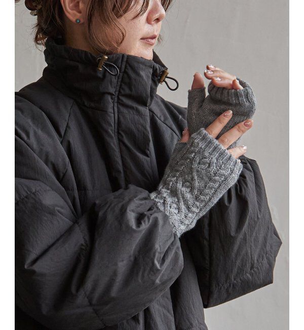 Lbc with Life「ニット指なしグローブ」|手袋|