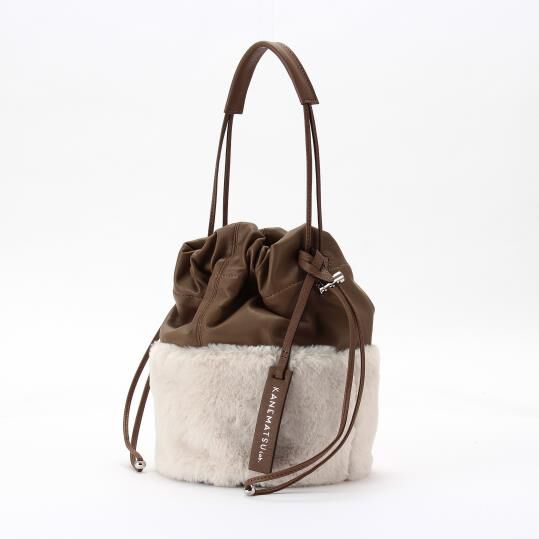 銀座かねまつ「S525535 フェイクファードローコードバッグ」|ショルダー・メッセンジャー|