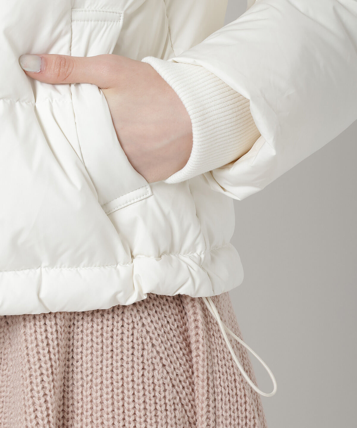 WILLSELECTION「ファー付きショートダウン」|ダウン|