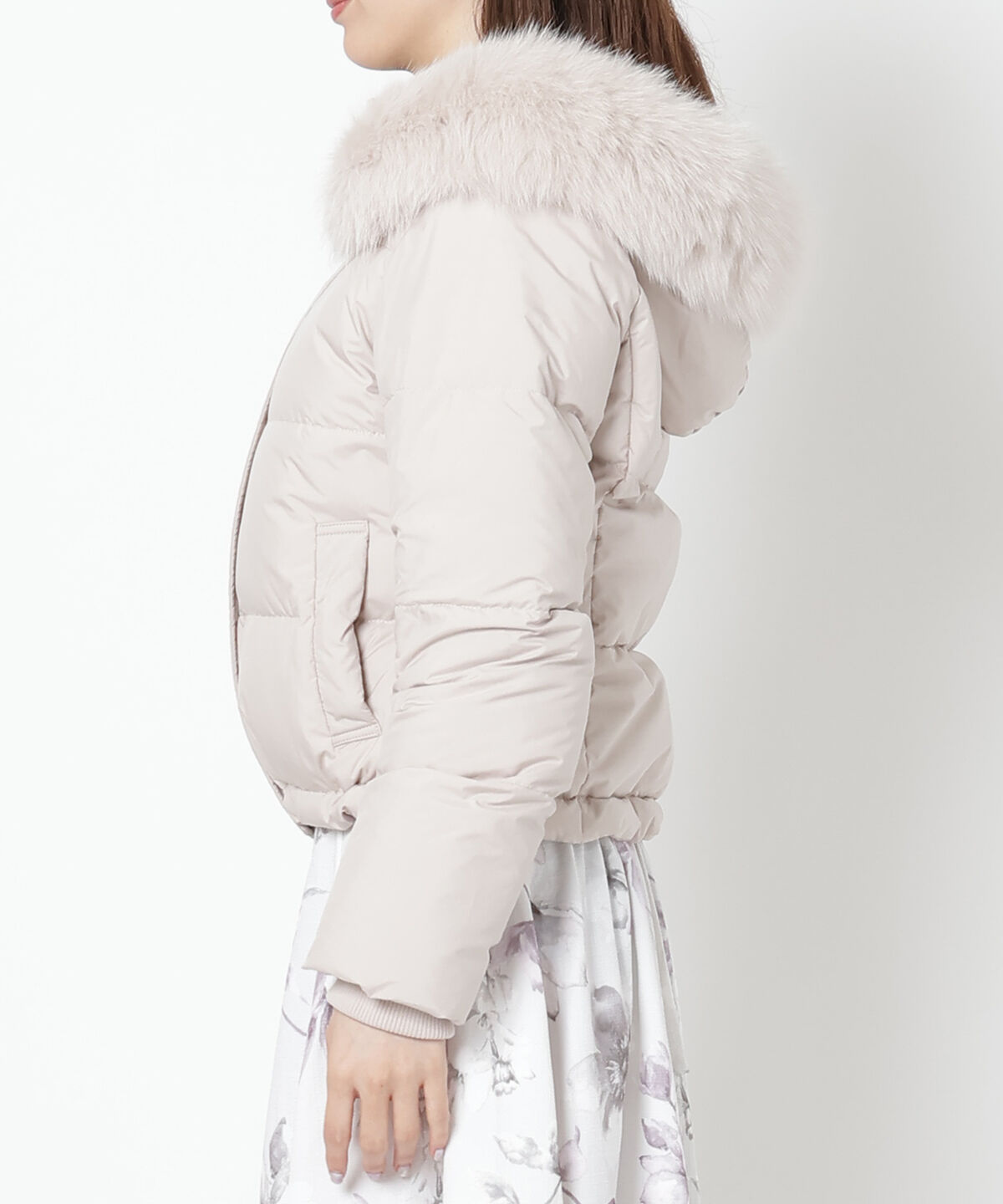 WILLSELECTION「ファー付きショートダウン」|ダウン|