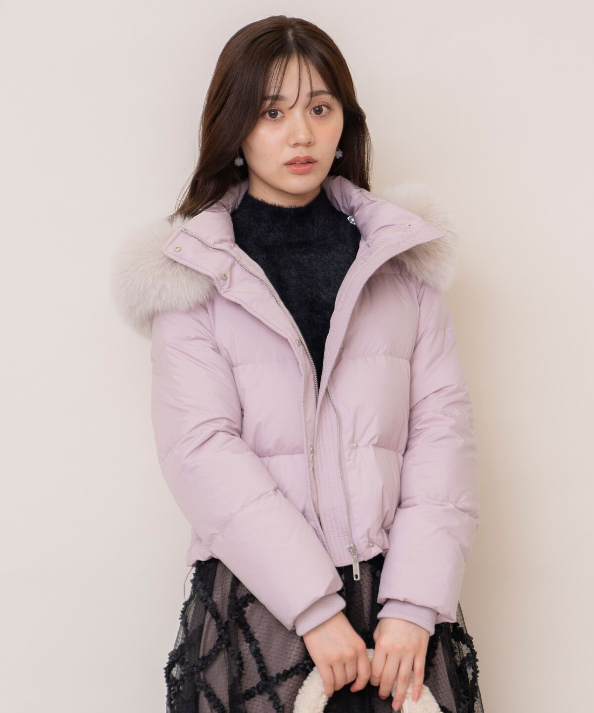 WILLSELECTION「ファー付きショートダウン」|ダウン|