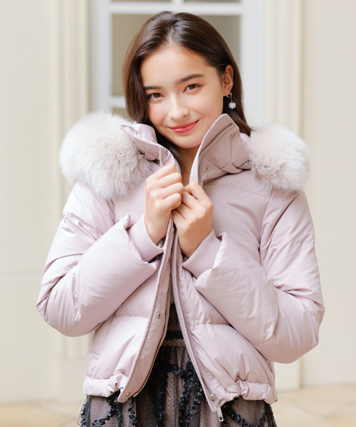 WILLSELECTION「ファー付きショートダウン」|ダウン|