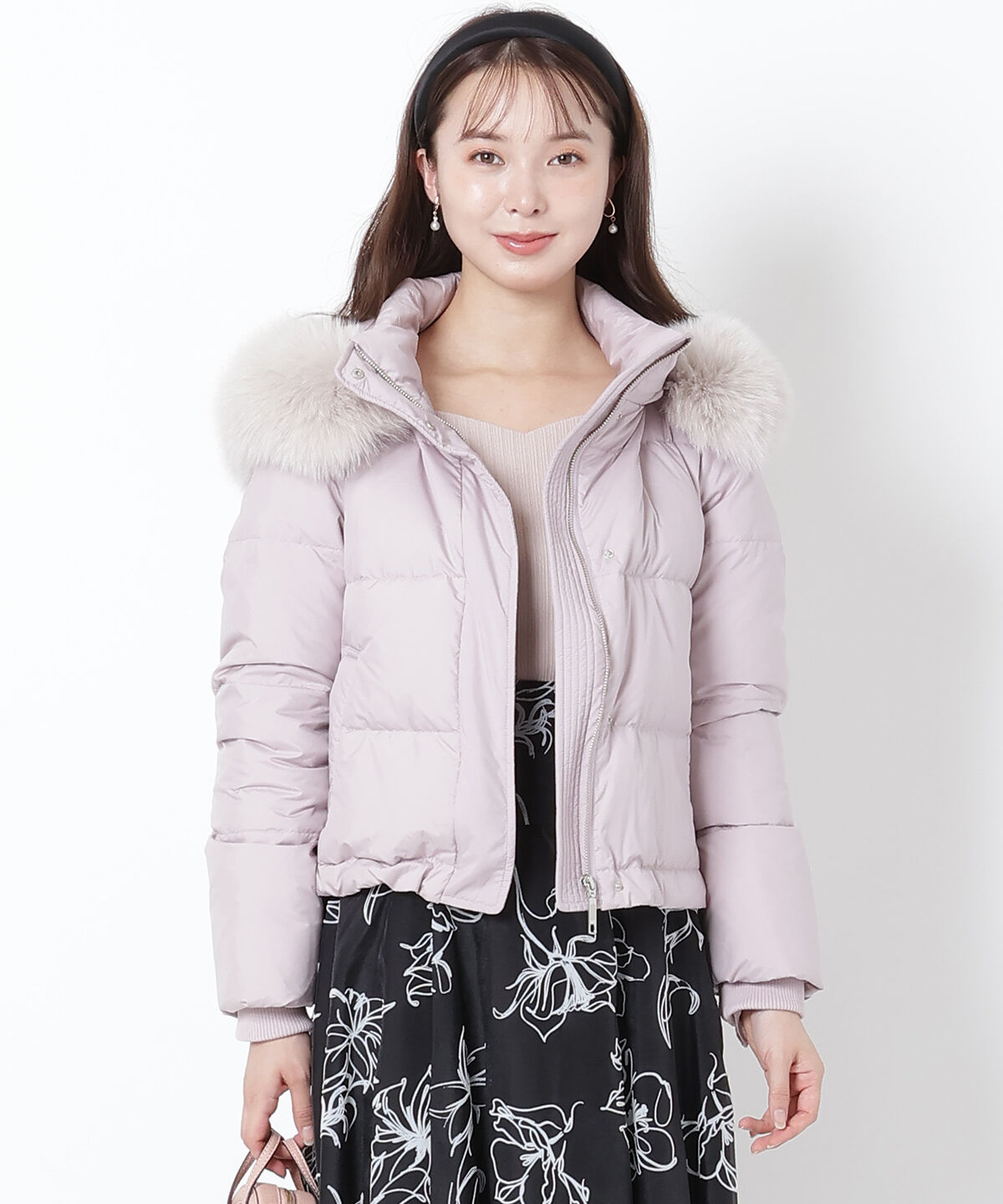 WILLSELECTION「ファー付きショートダウン」|ダウン|