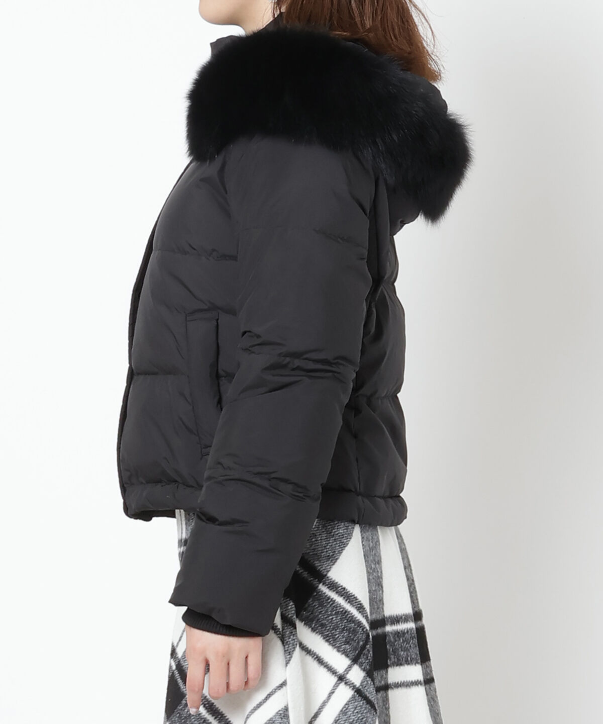 WILLSELECTION「ファー付きショートダウン」|ダウン|