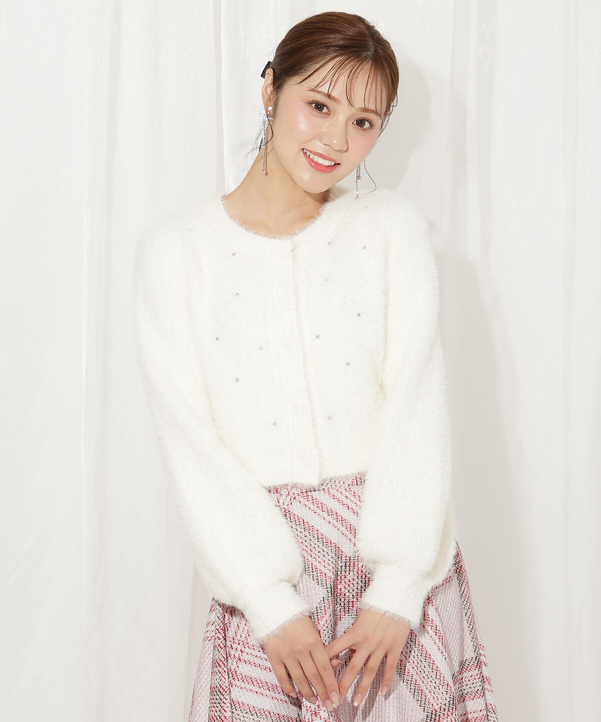 WILLSELECTION「リボンモチーフニットカーディガン」|カーディガン|