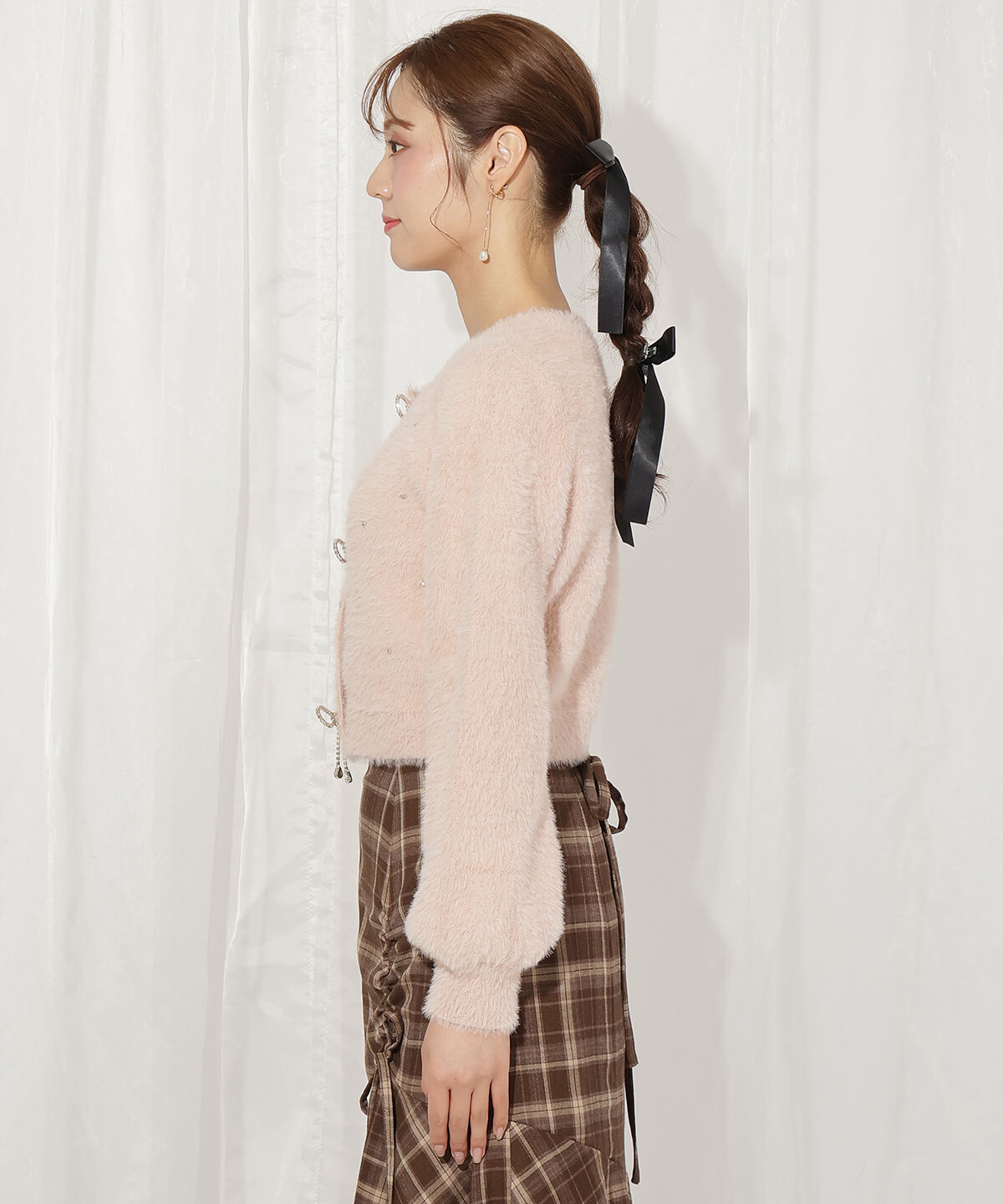 WILLSELECTION「リボンモチーフニットカーディガン」|カーディガン|