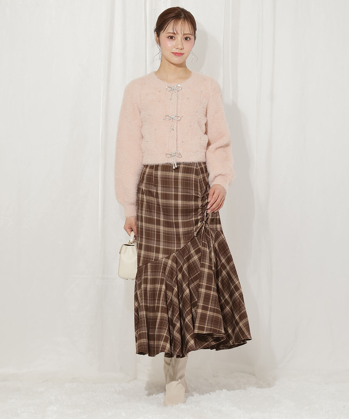 WILLSELECTION「リボンモチーフニットカーディガン」|カーディガン|