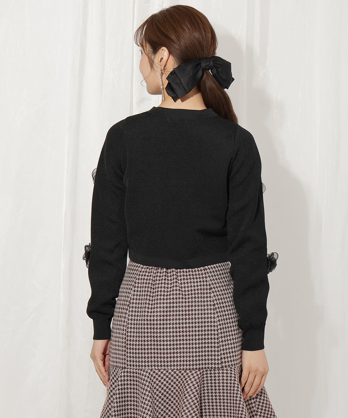 WILLSELECTION「フラワーモチーフニットカーディガン」|カーディガン|