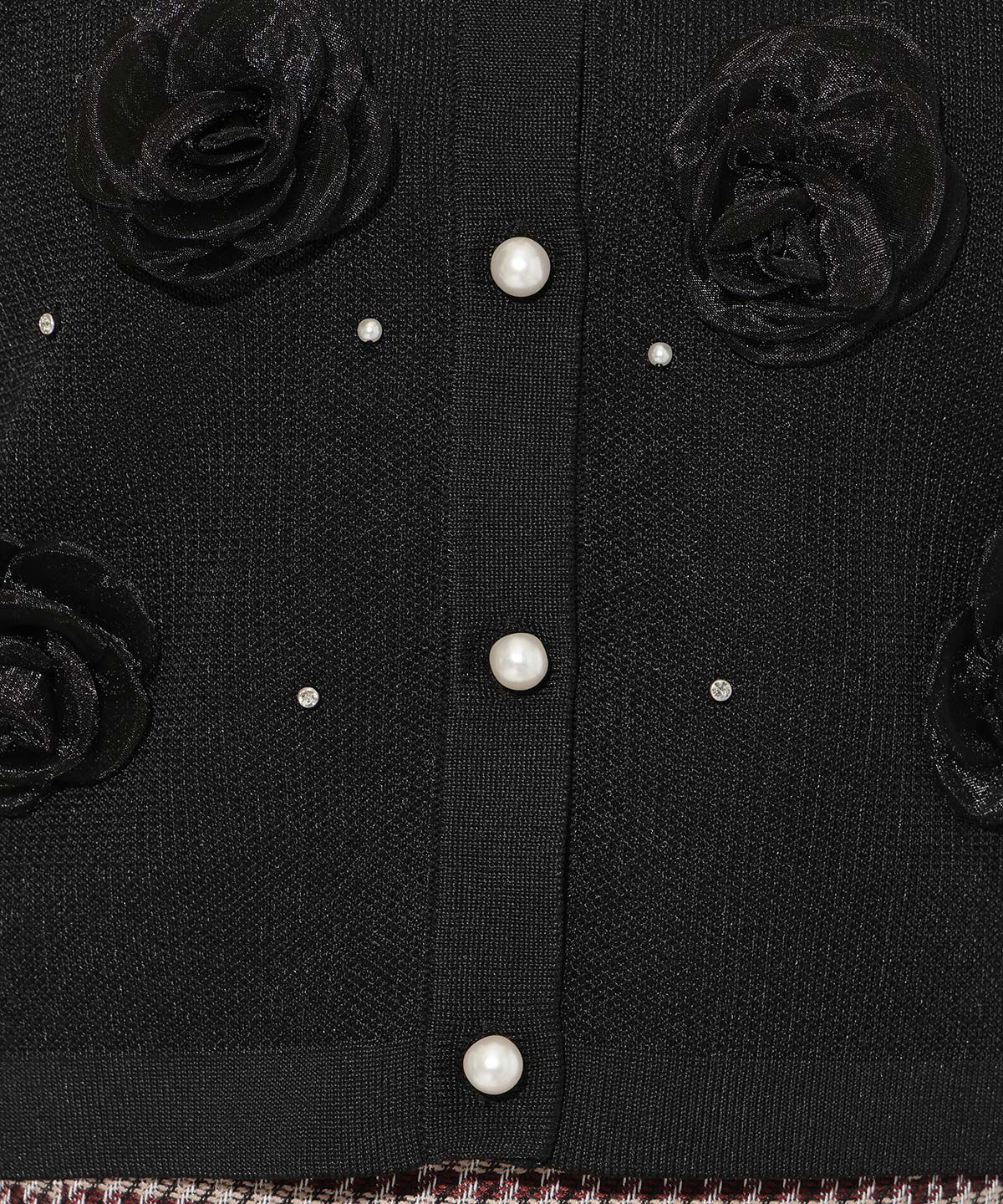 WILLSELECTION「フラワーモチーフニットカーディガン」|カーディガン|