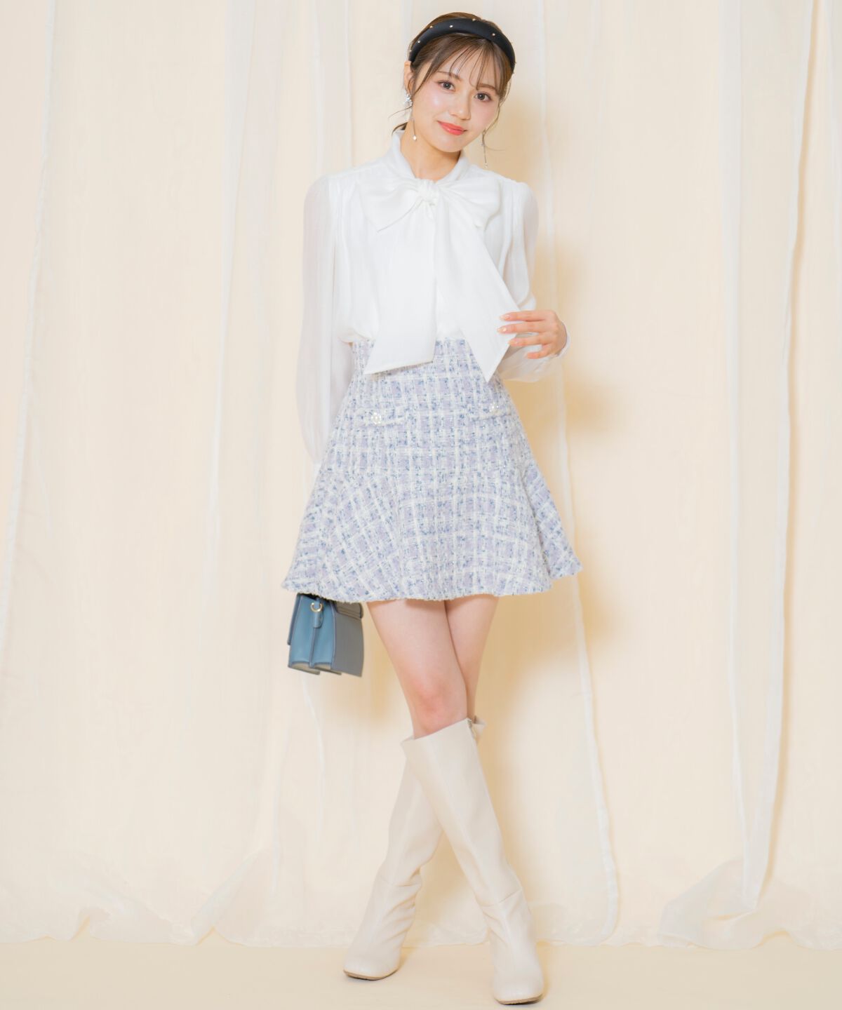 WILLSELECTION「リボンタイギャザーブラウス」|シャツ・ブラウス|