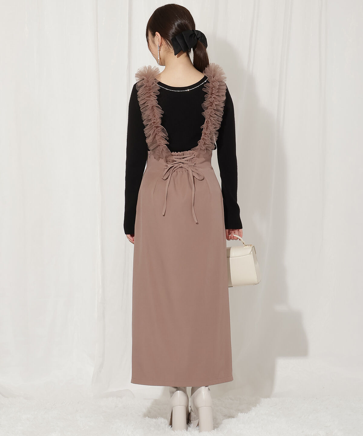 WILLSELECTION「チュールフリルジャンスカ」|ジャンパースカート|