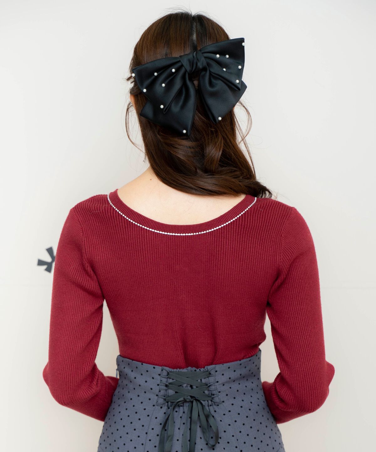 WILLSELECTION「リボンブローチ付き2WAYニットプルオーバー」|ニット・セーター|