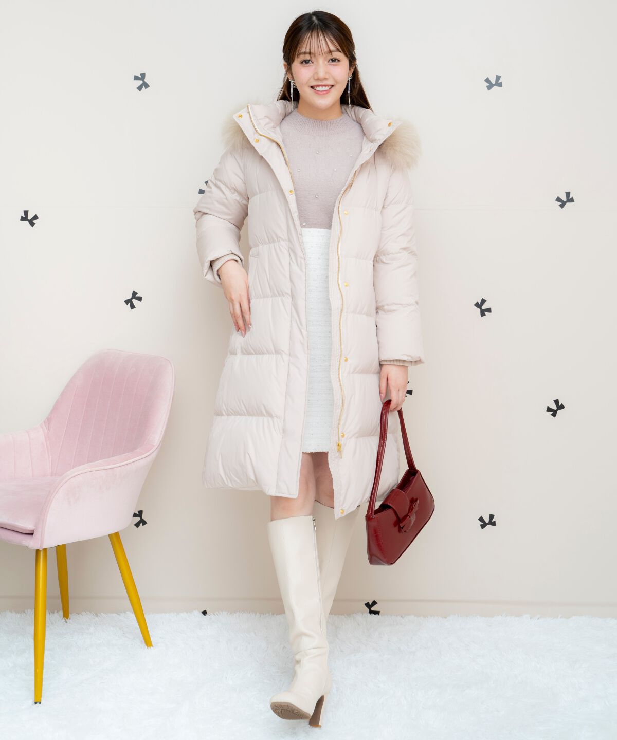 WILLSELECTION「ラメツイードフレアヘムミニスカート」|フレア|