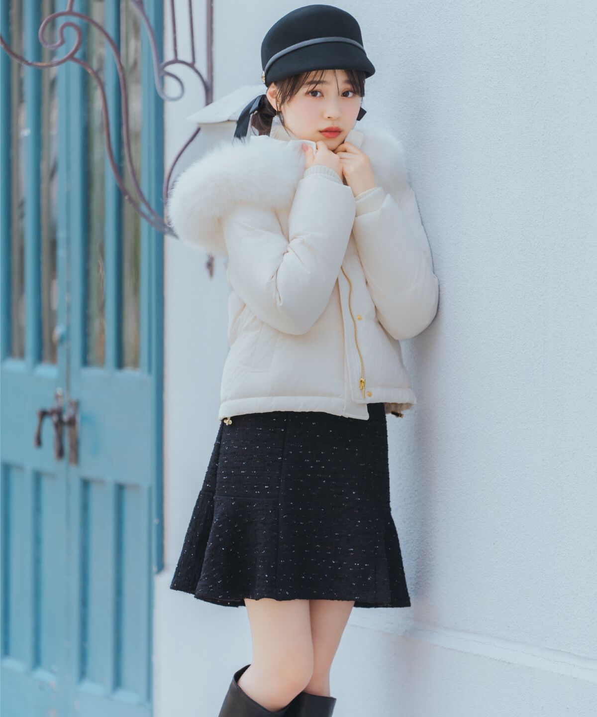 WILLSELECTION「ラメツイードフレアヘムミニスカート」|フレア|