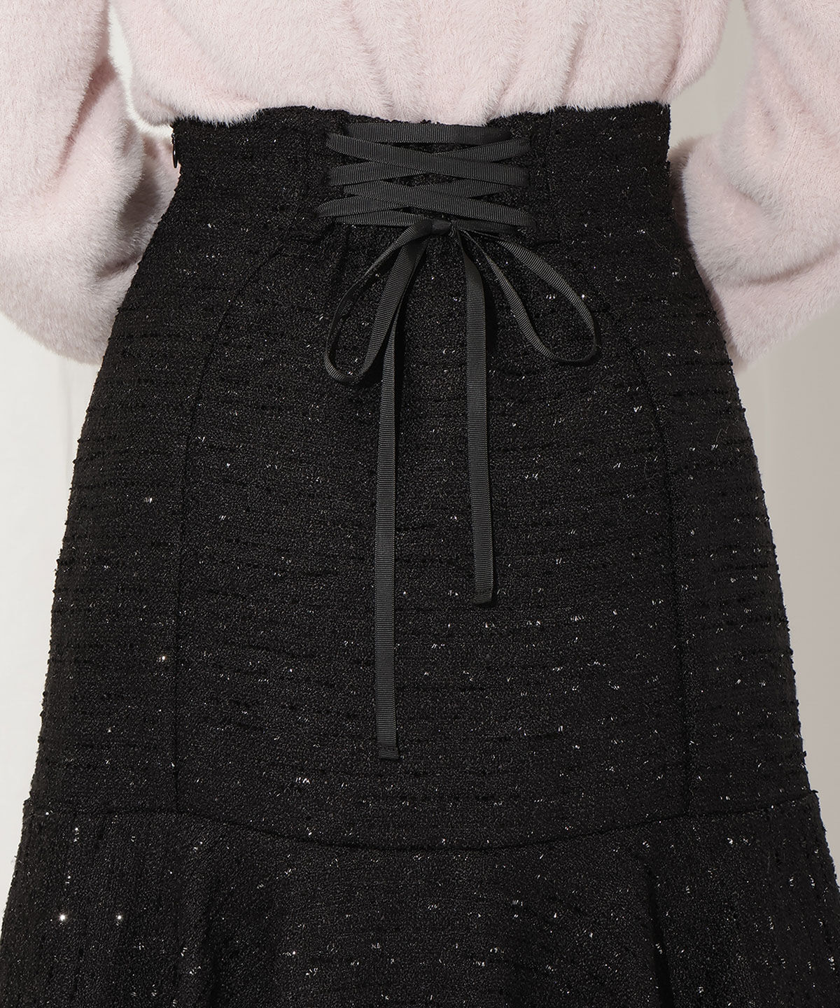 WILLSELECTION「ラメツイードフレアヘムミニスカート」|フレア|