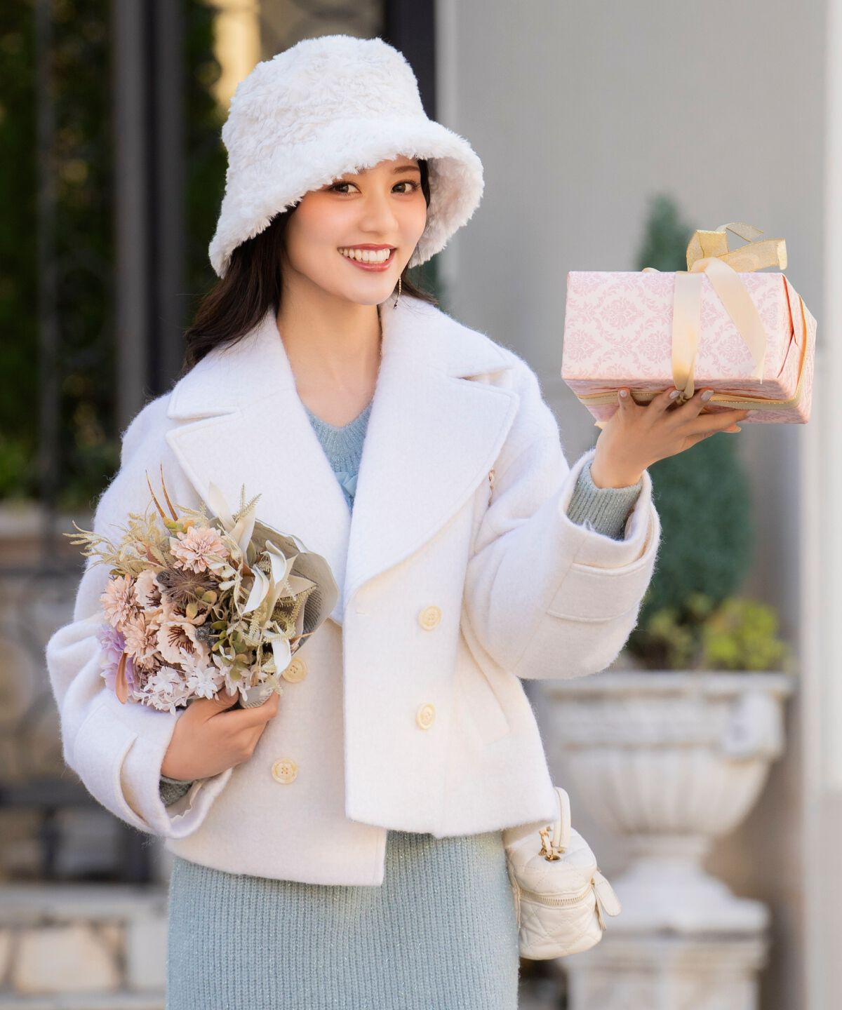 WILLSELECTION「Wボタンシャギーショートコート」|その他|