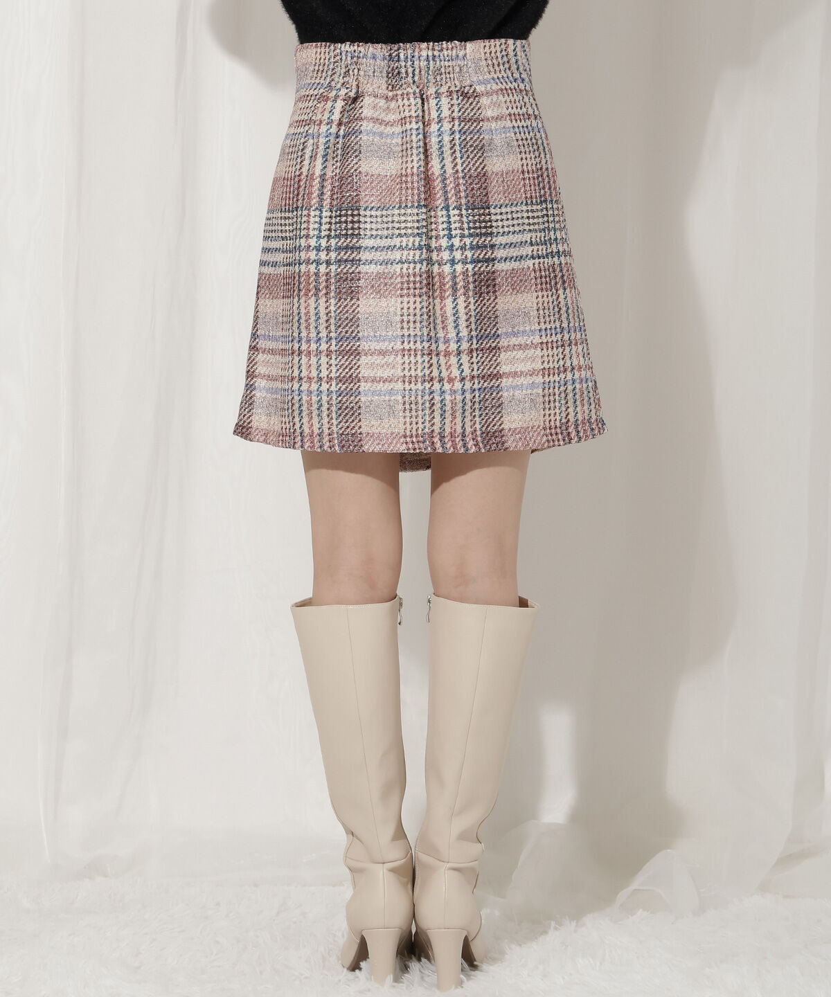WILLSELECTION「ラメツイードミニスカート」|台形|
