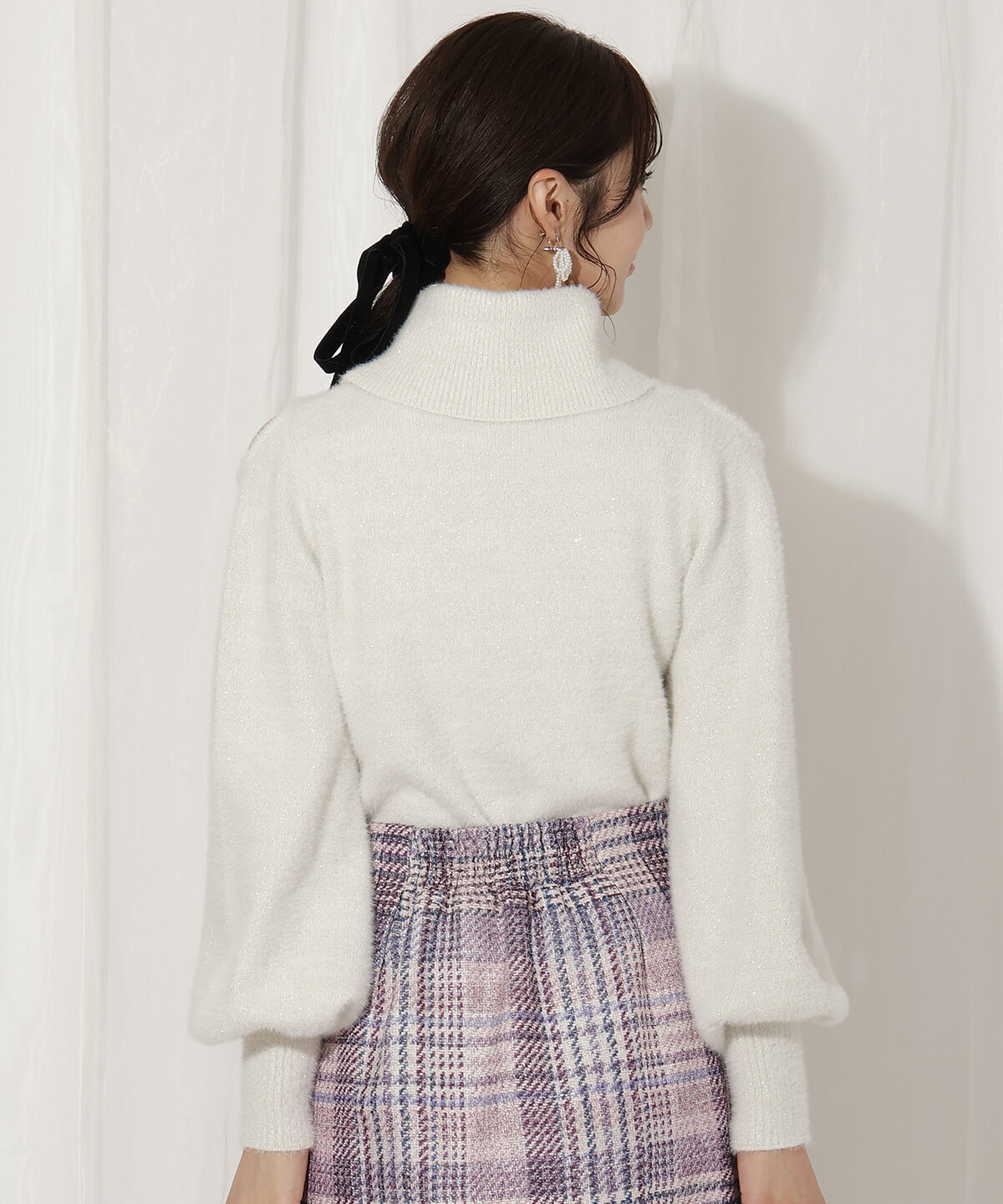 WILLSELECTION「ショルダースリットオフタートルフェザーニット」|ニット・セーター|