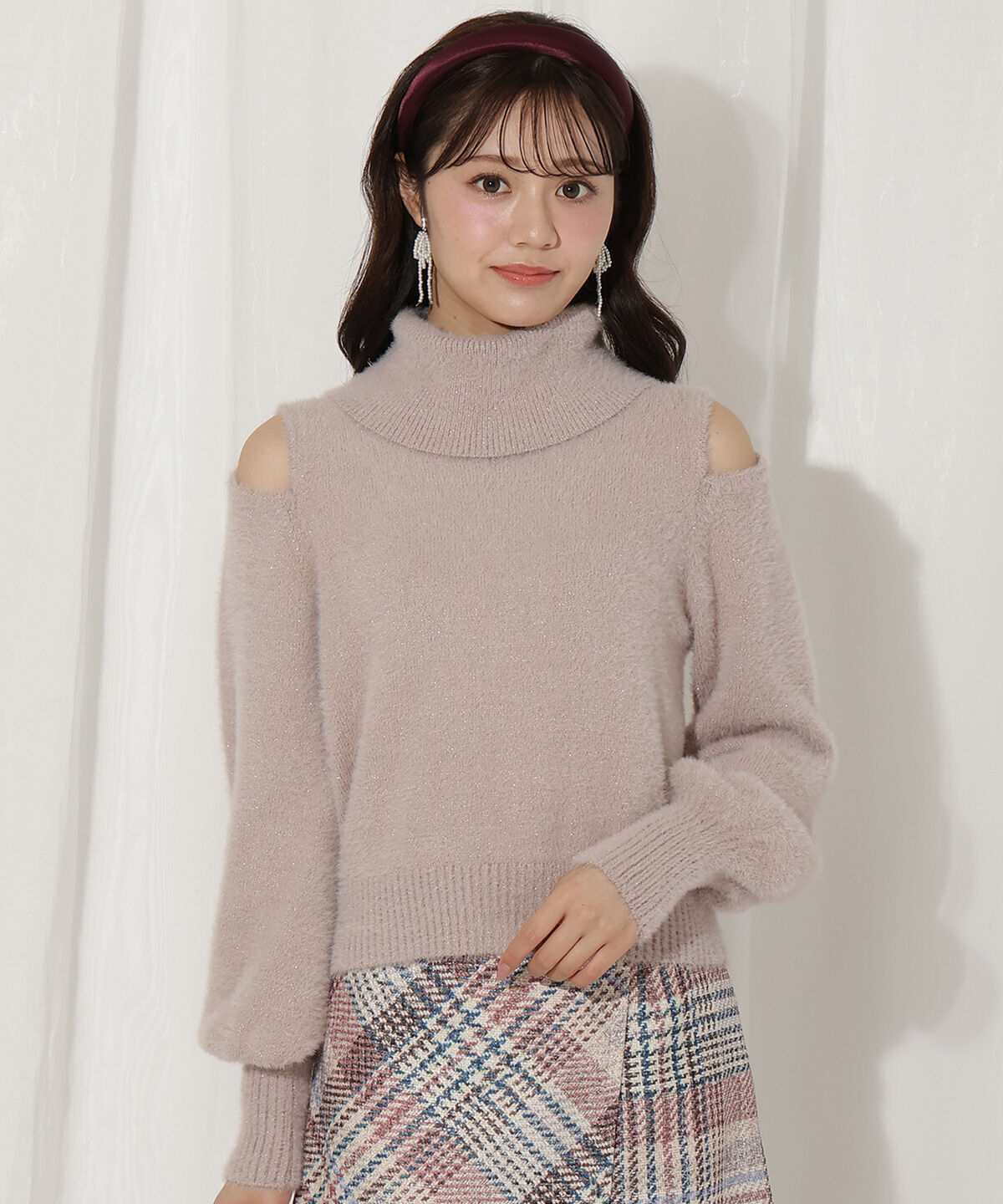WILLSELECTION「ショルダースリットオフタートルフェザーニット」|ニット・セーター|