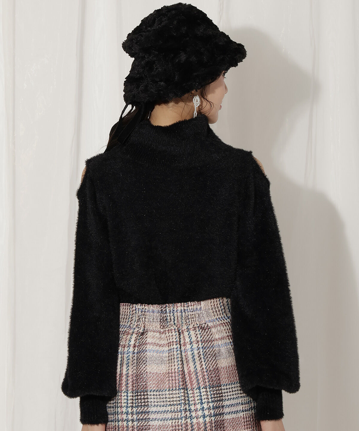 WILLSELECTION「ショルダースリットオフタートルフェザーニット」|ニット・セーター|