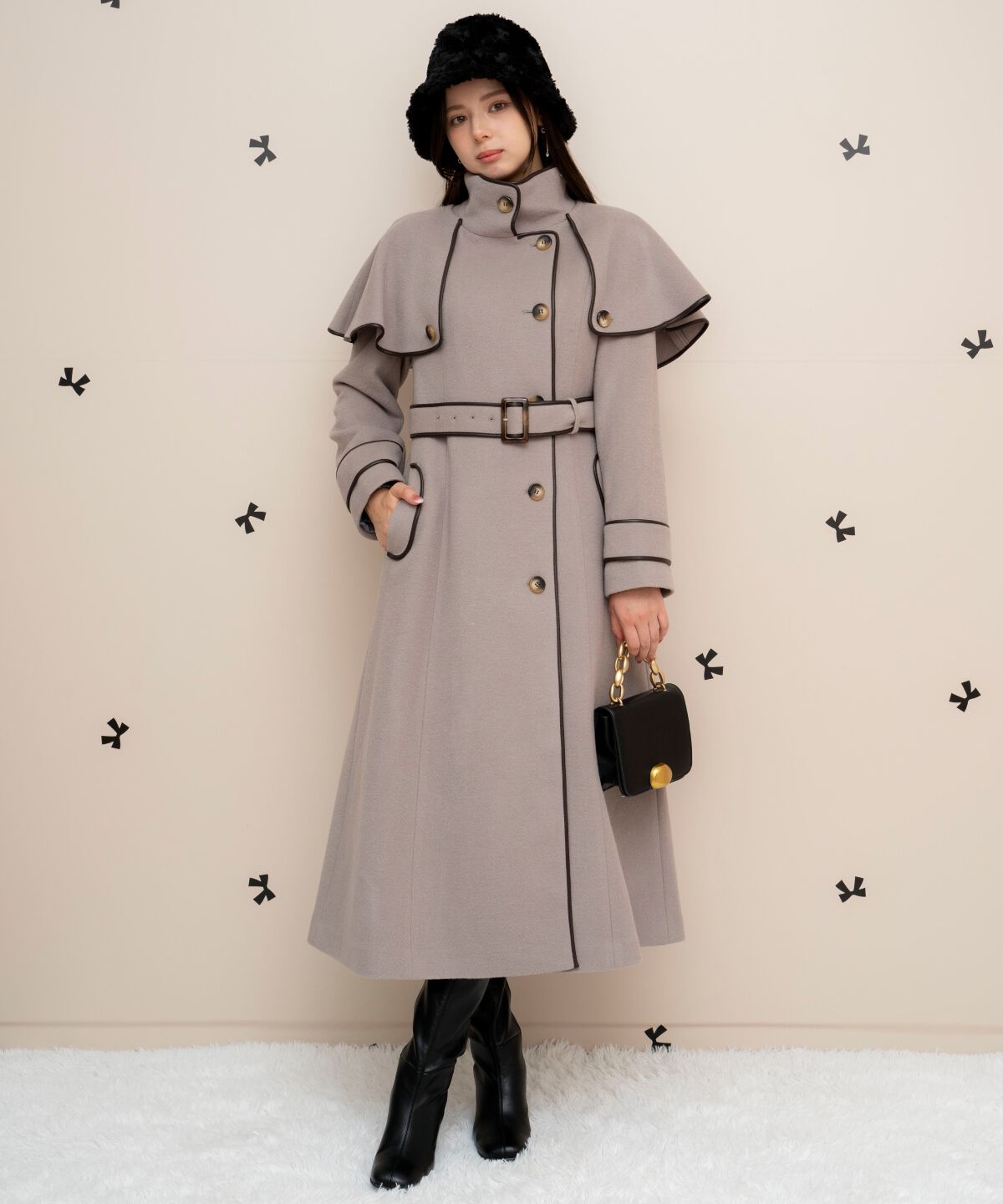 WILLSELECTION「配色ケープコート」|その他|