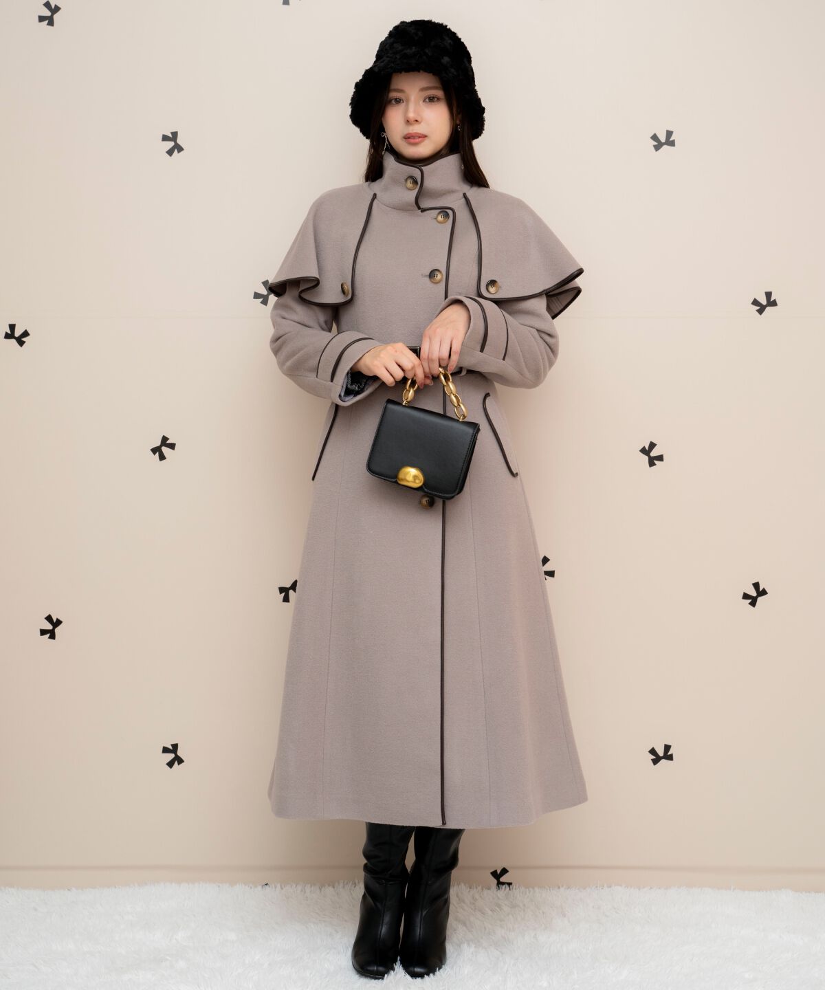 WILLSELECTION「配色ケープコート」|その他|