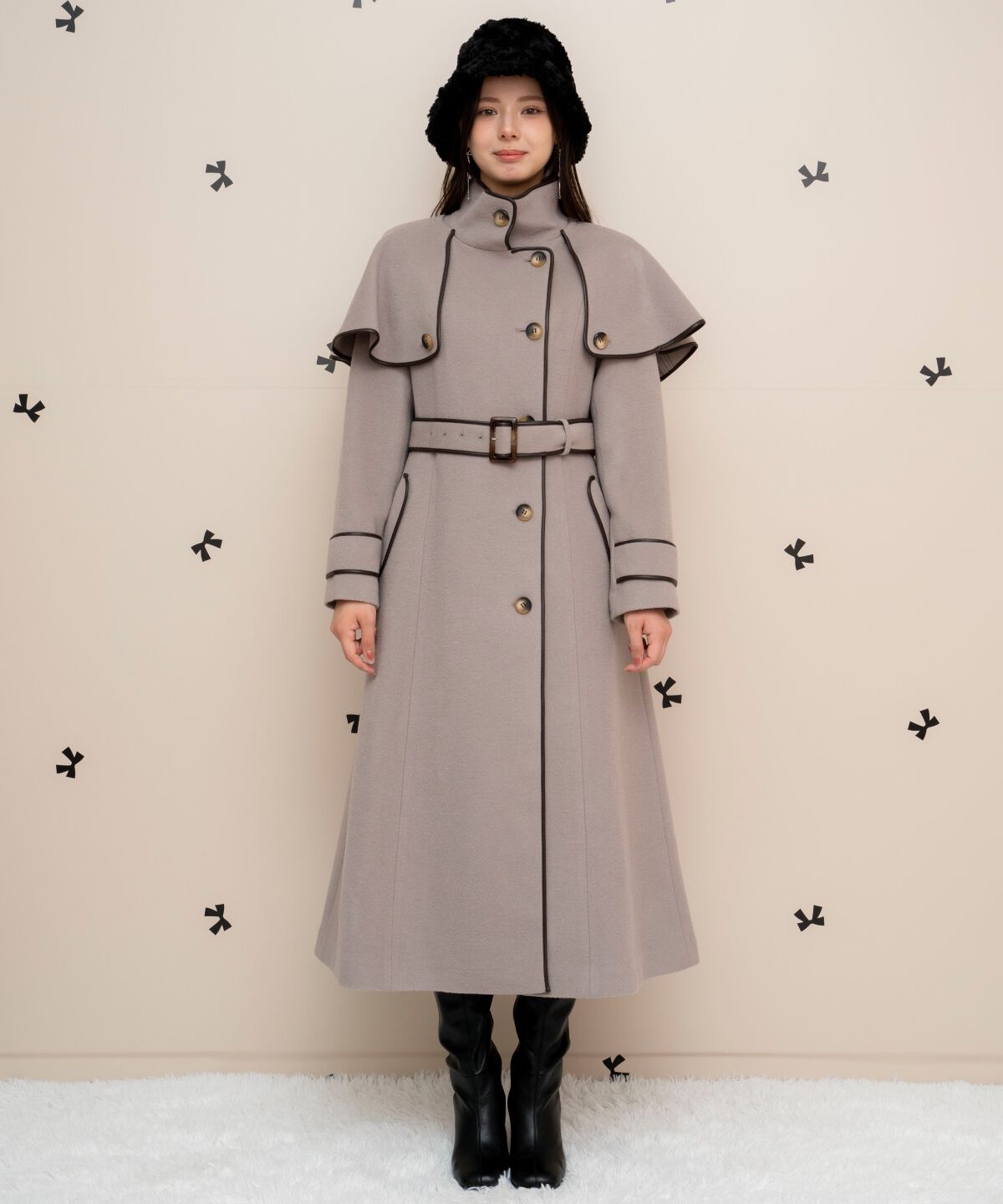 WILLSELECTION「配色ケープコート」|その他|