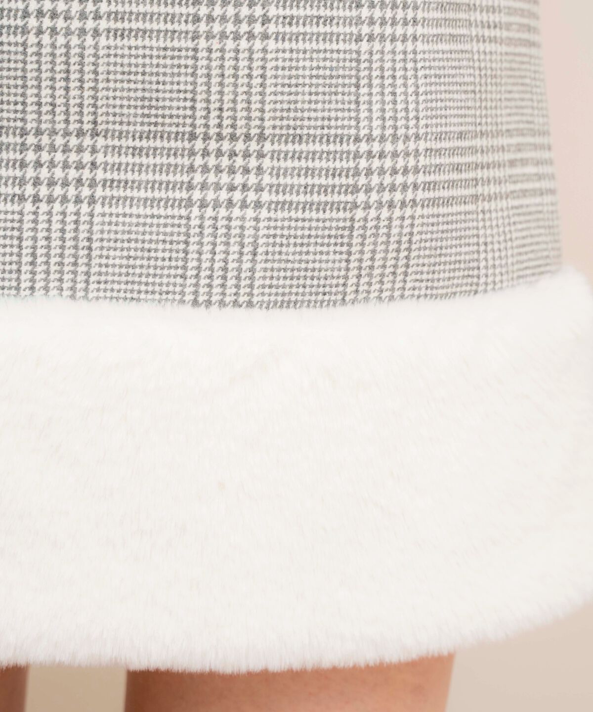 WILLSELECTION「裾ファーハイウエストミニスカート」|台形|