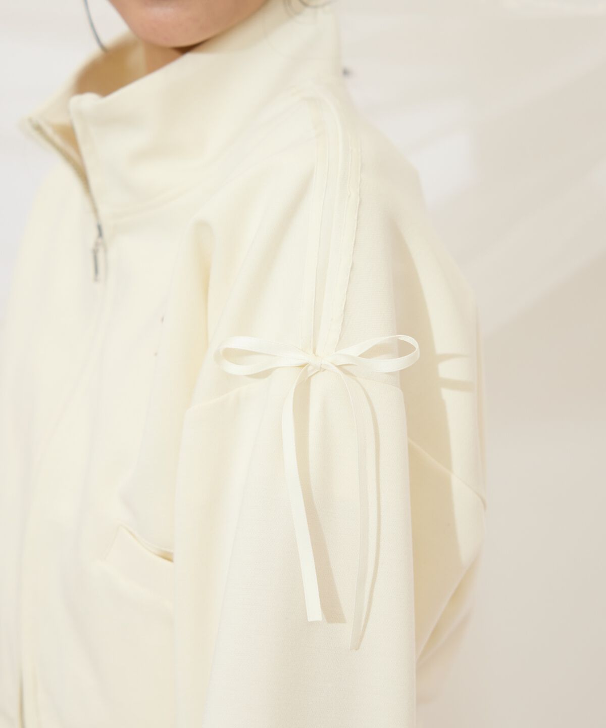 WILLSELECTION「ロゴ刺繍リボントラックジャケット」|パーカー|