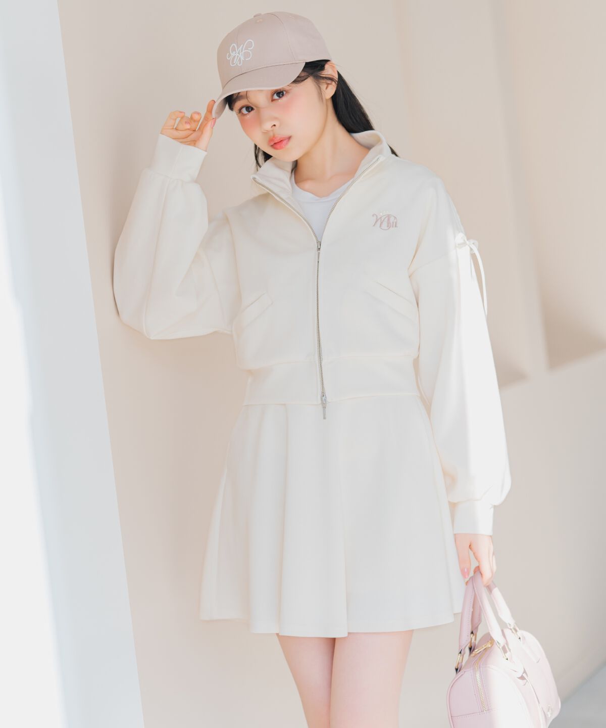 WILLSELECTION「ロゴ刺繍リボントラックジャケット」|パーカー|