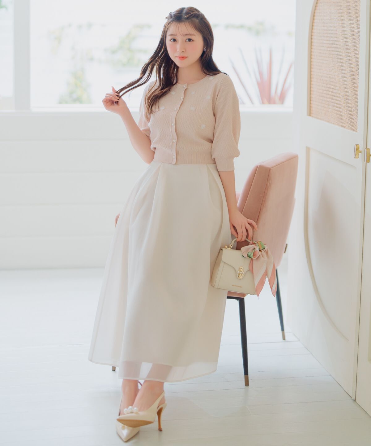 WILLSELECTION「シアーダンボールフレアスカート」|フレア|