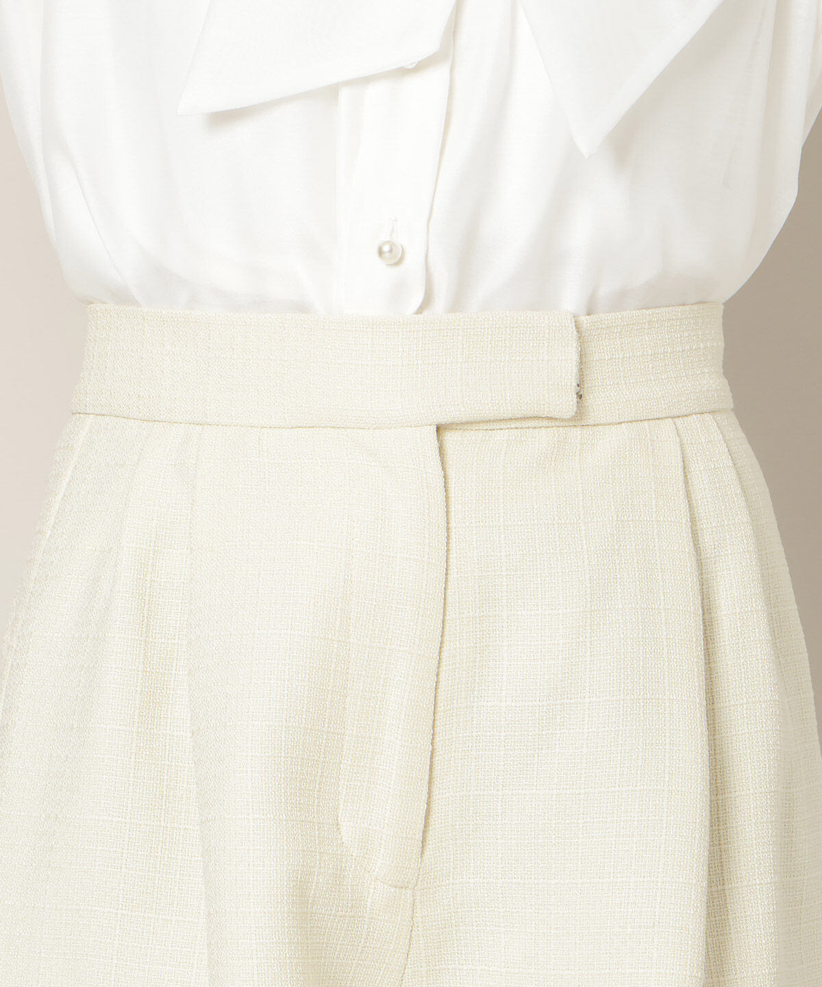 WILLSELECTION「ツイードタックショートパンツ」|キュロット|