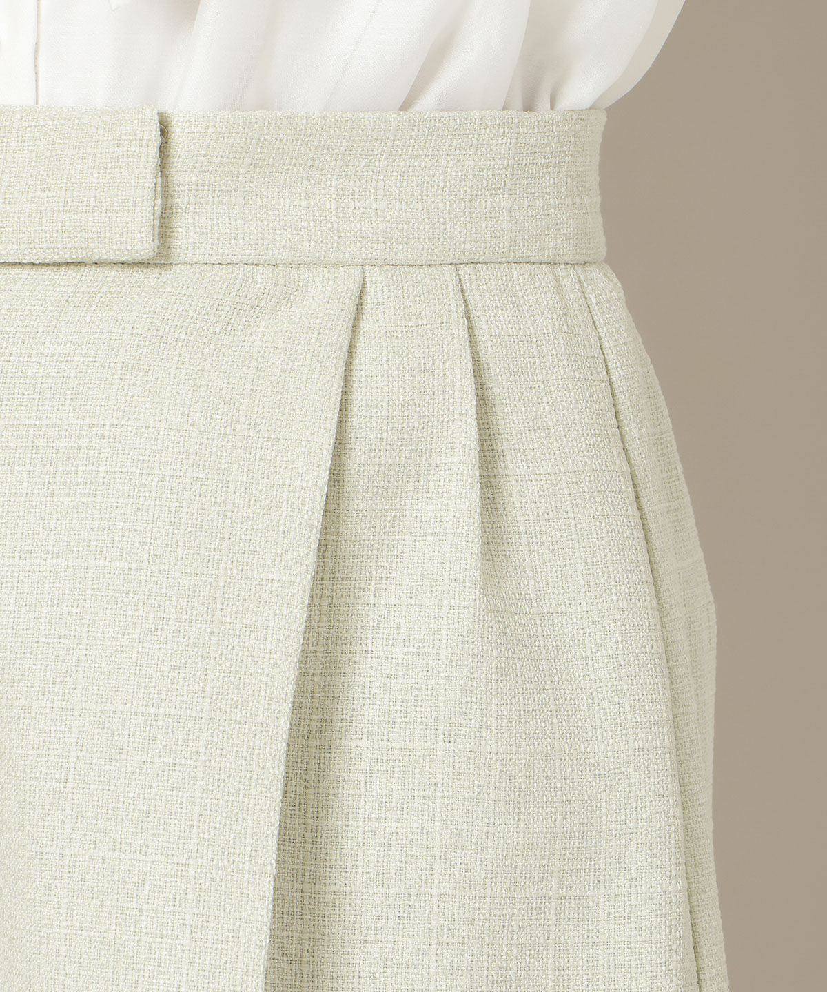 WILLSELECTION「ツイードタックショートパンツ」|キュロット|