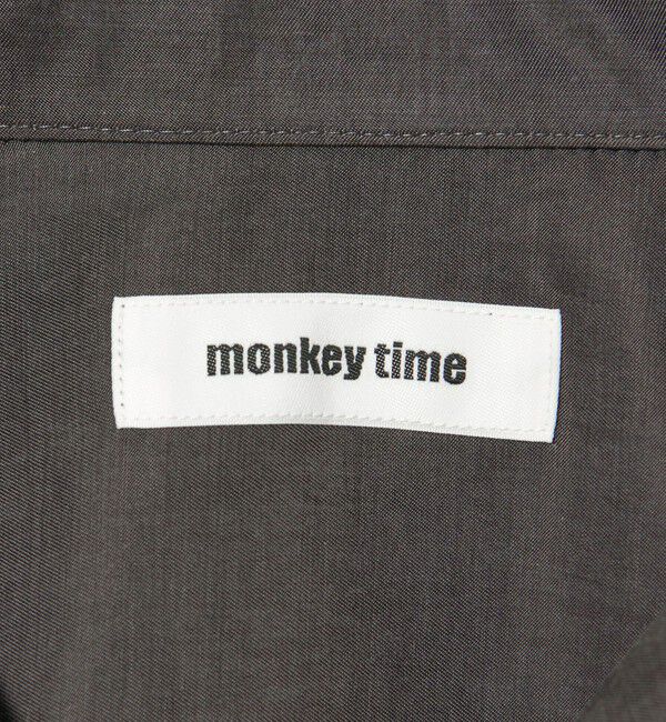 MONKEY TIME「キュプラ コットン オープンカラー シャツ」|シャツ・ブラウス|
