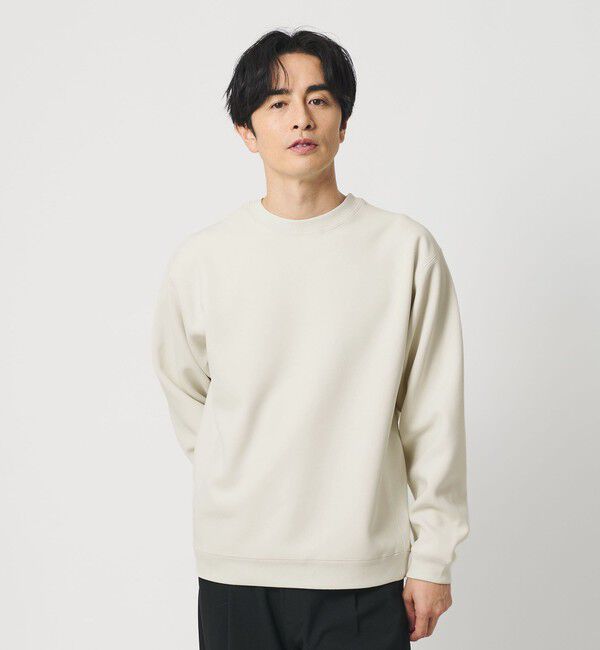 BEAUTY&YOUTH UNITED ARROWS「クレープ フリース クルーネック スウェット」|Tシャツ・カットソー|OFF WHITE