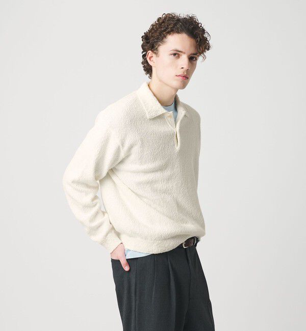 BEAUTY&YOUTH UNITED ARROWS「ヴァンプコットン ポロニット ウォッシャブル」|ニット・セーター|