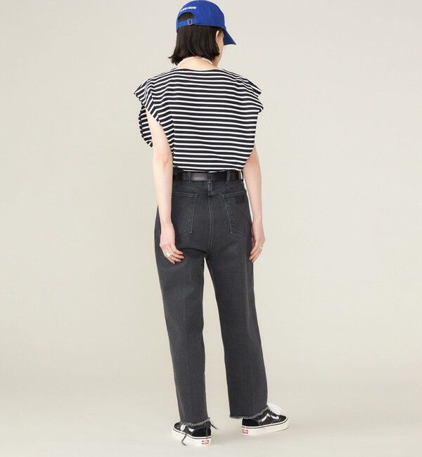 SHIPS for women「SHIPS NINE CASE:スリーブレス ボーダー TEE」|Tシャツ・カットソー|