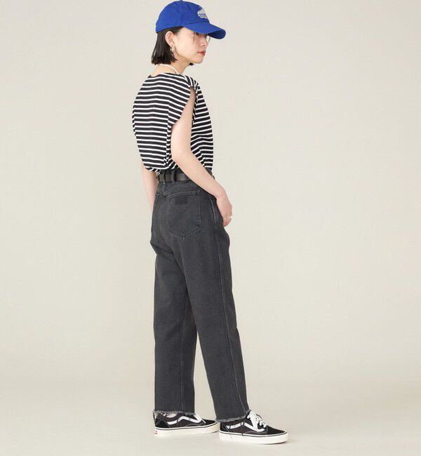 SHIPS for women「SHIPS NINE CASE:スリーブレス ボーダー TEE」|Tシャツ・カットソー|