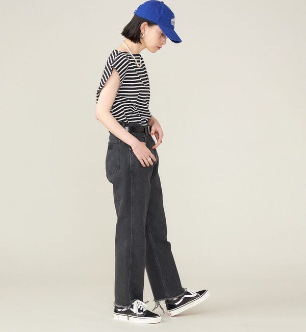 SHIPS for women「SHIPS NINE CASE:スリーブレス ボーダー TEE」|Tシャツ・カットソー|