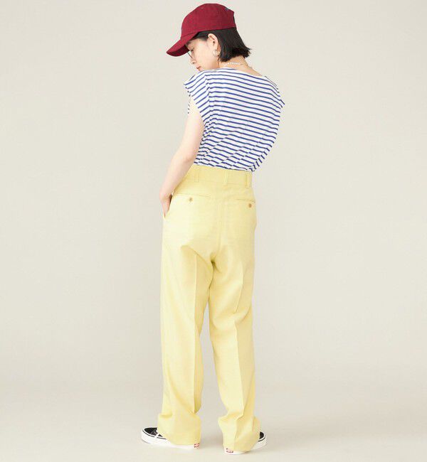 SHIPS for women「SHIPS NINE CASE:スリーブレス ボーダー TEE」|Tシャツ・カットソー|