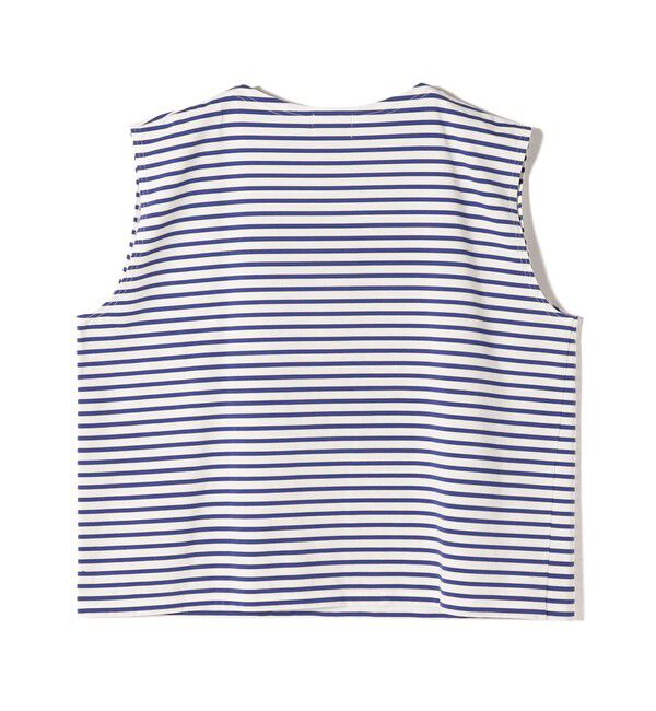 SHIPS for women「SHIPS NINE CASE:スリーブレス ボーダー TEE」|Tシャツ・カットソー|