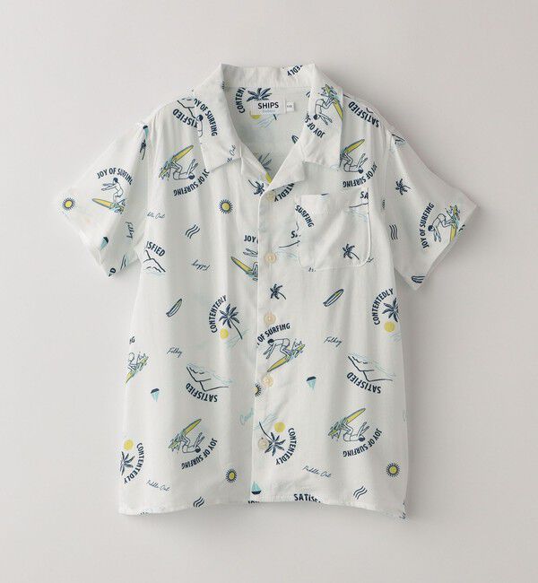 SHIPS Colors 「SHIPS Colors:〈洗濯機可能〉レーヨン プリント シャツ(80～130cm)」|シャツ・ブラウス|
