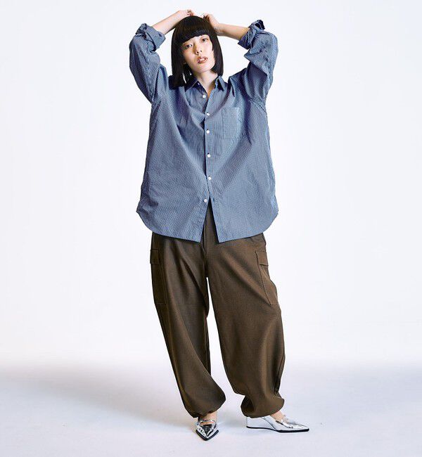 SHIPS「City Ambient Products: ワイド ユーティリティ カーゴパンツ」|カーゴ|