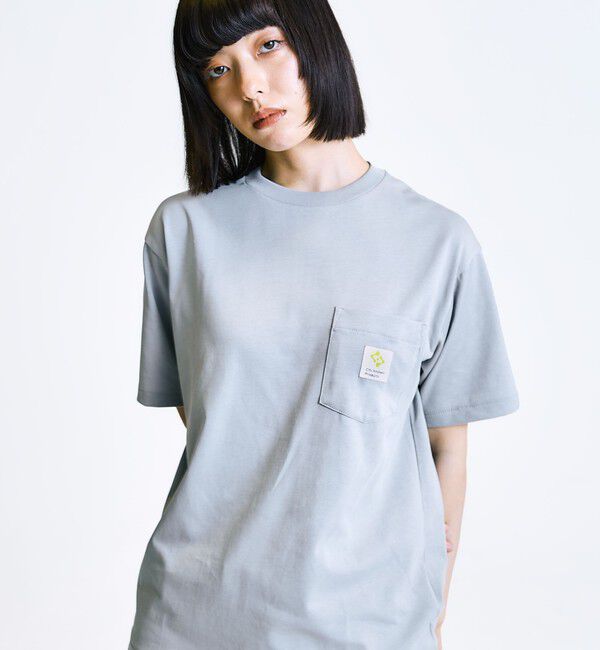 SHIPS「City Ambient Products: スクエアロゴ ポケット Tシャツ」|Tシャツ・カットソー|